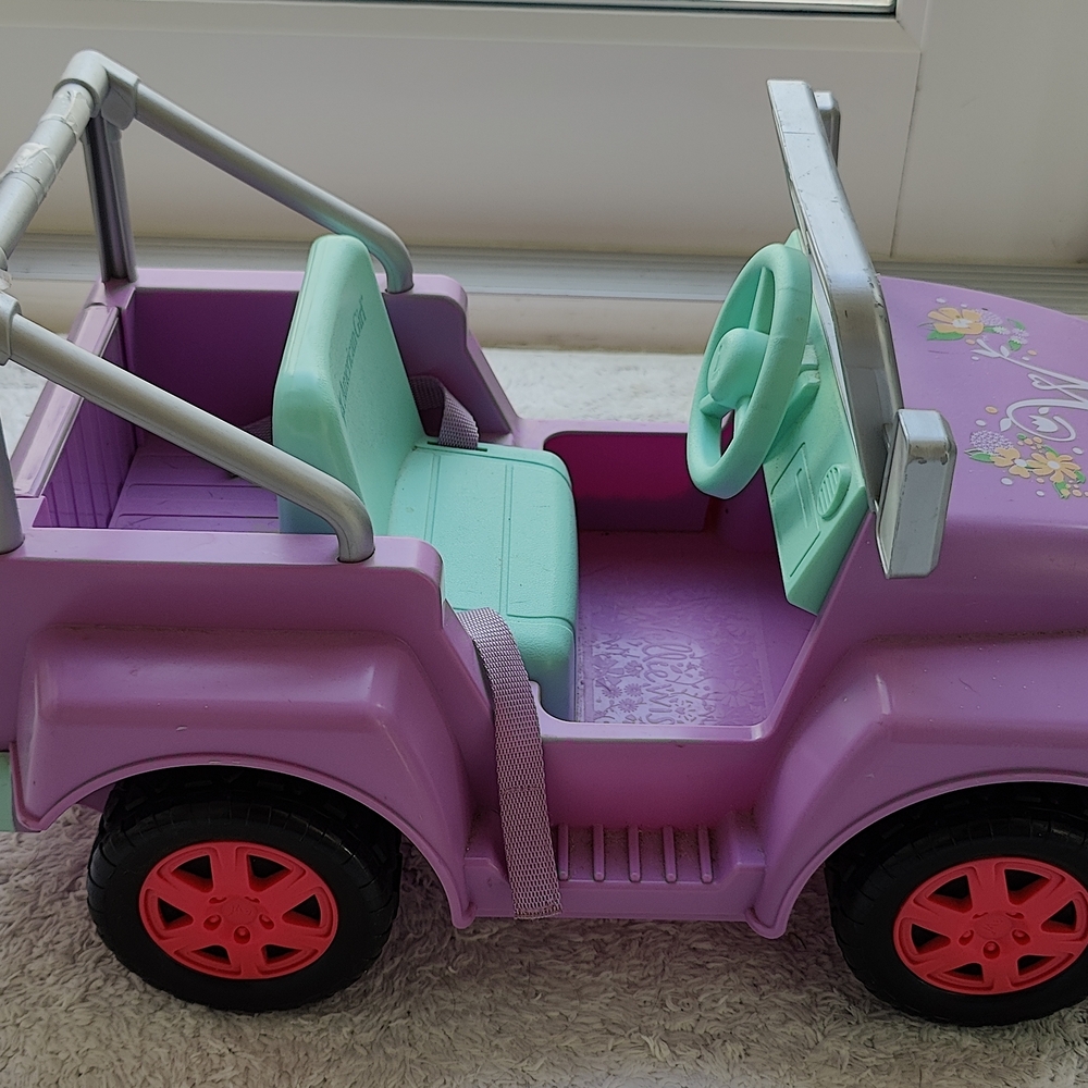 American Girl WellieWishers Garden Adventure Wheels Noise Making Jeep Vehicle